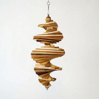 Houten Windspinner Spiraal